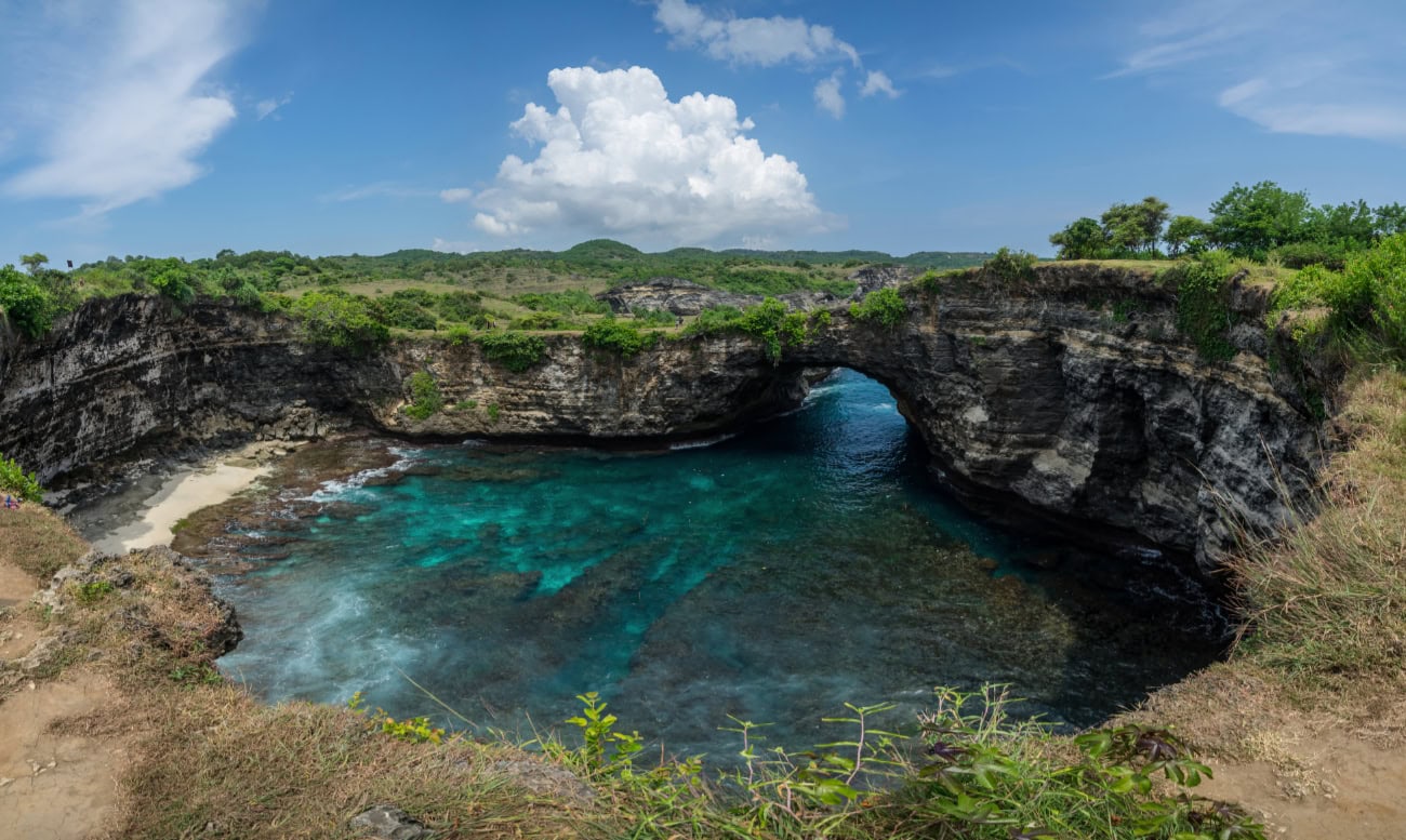 broken beach at nusa penida, bali