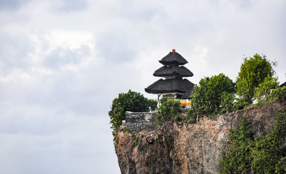 view of uluwatu temple in bali